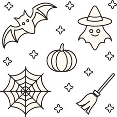 halloween vector set
