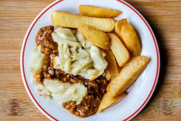 Classic Minced Lamb Shepherds Pie With Thick Cut Chunky  Chips