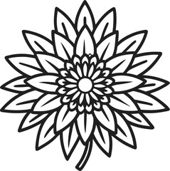 vector illustration of a flower