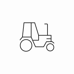 tractor vehicle icon sign vector