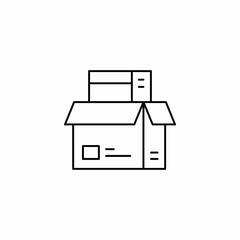 box storage package icon sign vector © Shahin