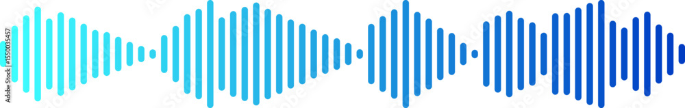 Poster abstract blue waveform pattern digital graphic design element