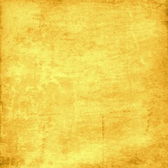 Golden vintage grunge background with distressed texture, faded edges, and worn antique surface. Ideal for retro designs, posters, invitations, scrapbooking, and digital art projects.
