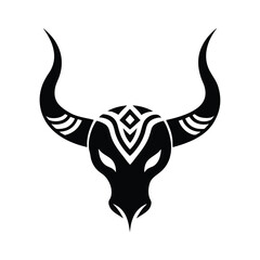 vector illustration of a bull logo icon