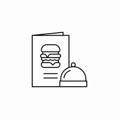 burger menu cloche icon sign vector