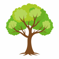 Modern Baobab Tree Design Element