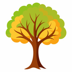 Simple Baobab Tree Line Art Icon