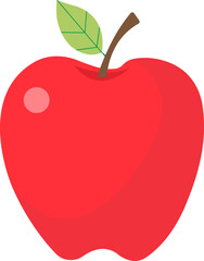 Apple fruit clipart icon illustration vector design