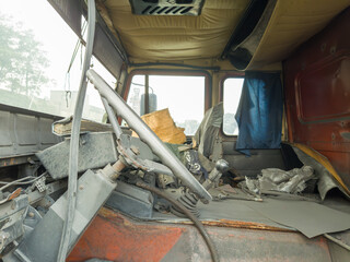 A Glimpse into the Past Abandoned Truck Cabin.