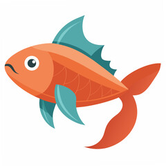 Modern Mudskipper Fish Design Element