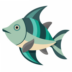 Modern Oscar Fish Design Element