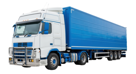 Isolated Semi-Truck