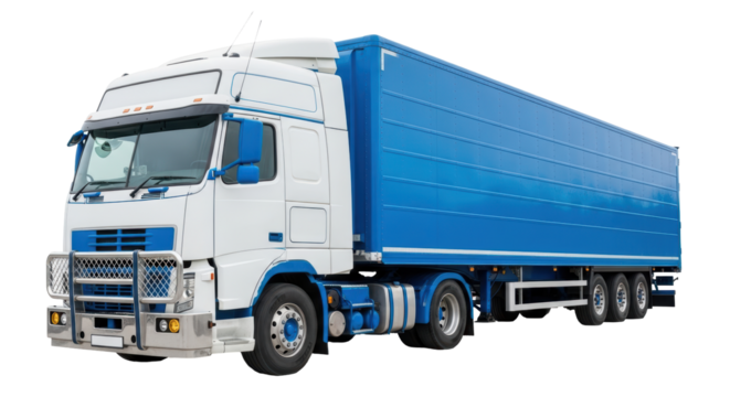 Isolated Semi-Truck