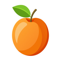 Minimal Tangerine Fruit Vector Illustration
