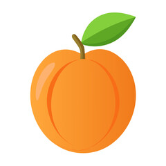 Simple Tangerine Fruit Line Art Icon