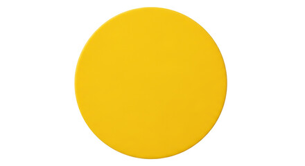 Isolated Simple Yellow Circle
