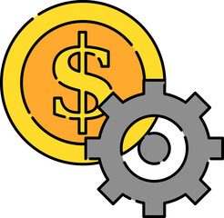 Obraz premium Financial Gear Optimizing Money Management Through Strategic Planning