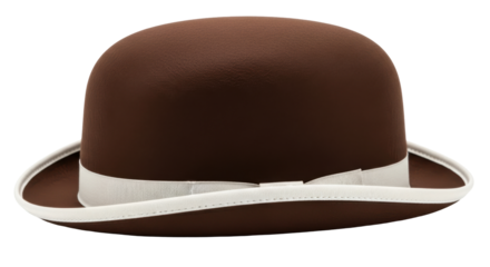 Isolated Brown Bowler Hat