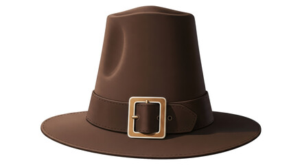 Isolated Pilgrim Hat