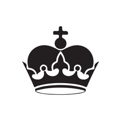 crown icon vector isolated illustration on white background