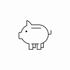 piggy bank savings icon sign vector