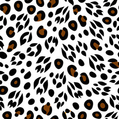 Cheetah skin pattern design. Cheetah spots print vector illustration background. Wildlife fur skin design illustration for print, web, home decor, fashion, surface, graphic design