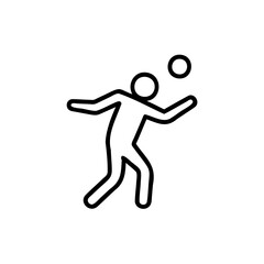 Handdrawn Line Art Person Juggling Two Balls Simple Design vector