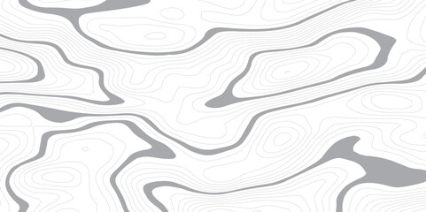 Fototapeta premium Abstract geometric topographic map background. Grey topographic lines contours in motion dynamic line patterns.