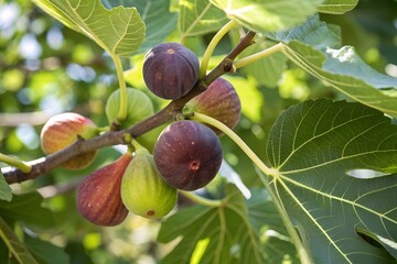 figs hanging on tree