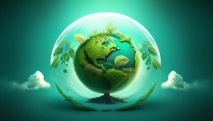 ecological small planet concept ecological picture green eartha