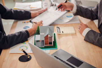 Real estate agent discusses and explains the steps of buying and selling a home. After that, they...