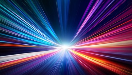 dynamic motion blur with colorful light effects