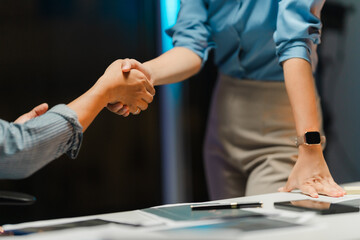 Business Agreement Handshake at Office