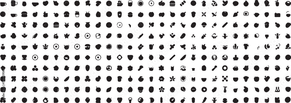 Aufkleber black and white abstract background with web icons set for business website design