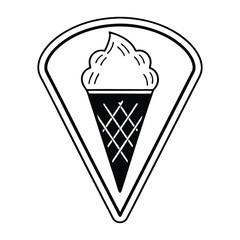 Ice Cream Logo Clipart Set – Colorful Pastel Cone Icons in Flat Pictogram Style | Sweet Dessert Vector Collection for Branding, Packaging, Summer Menus & Kids Projects

