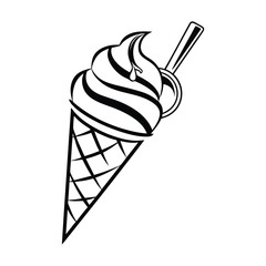 Ice Cream Logo Clipart Set &ndash; Colorful Pastel Cone Icons in Flat Pictogram Style | Sweet Dessert Vector Collection for Branding, Packaging, Summer Menus & Kids Projects

