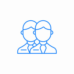 businessman suits icon sign vector