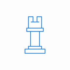 chess rook icon sign vector