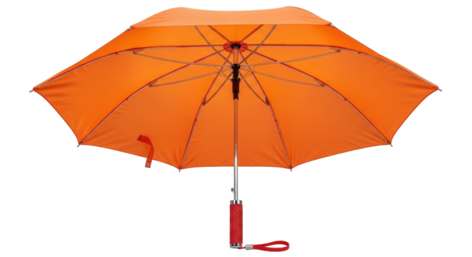 Isolated Orange Umbrella