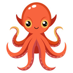 Obraz premium octopus cartoon character