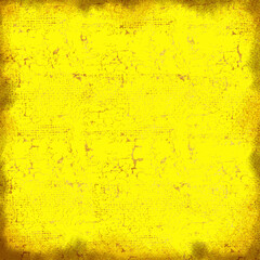Abstract old yellow frame paper, paint pattern, grunge wall texture background, vintage style wallpaper illustration vector design.