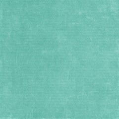 Soft turquoise textile background with subtle worn fibers, distressed fabric surface, gentle grunge details ideal for scrapbooking, retro designs, posters, crafts, and digital graphic projects.