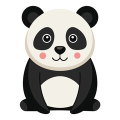 panda bear with bamboo
