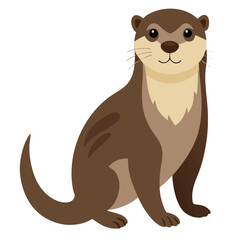 vector illustration of cartoon brown bear