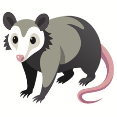 vector illustration of cartoon panda