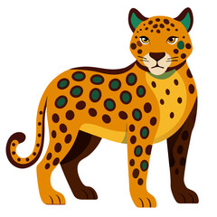 leopard cartoon isolated