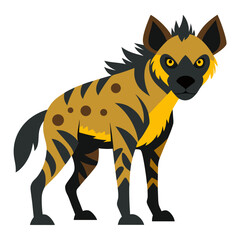 vector illustration of cartoon zebra