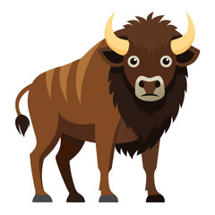 vector illustration of a bull