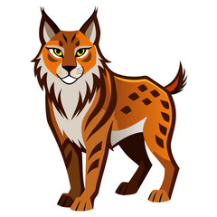 vector illustration of cartoon fox