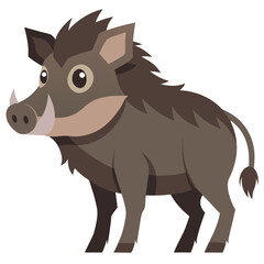 vector illustration of a cartoon fox